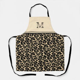 Black and Tan Leopard Print | MIT MONOGRAMM SCHÜRZ Schürze