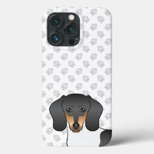 Black and Tan Piebald Kurz Hair Dackel & Paws Case-Mate iPhone Hülle