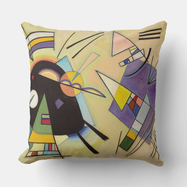 Black and Violet by Wassily Kandinsky Kissen (Vorderseite)