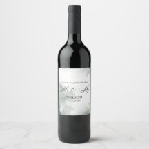 Black and White Abstrakt Mr. & Mrs. Wedding