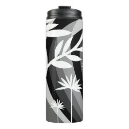 Black and White Botanical Illustration Thermosbecher