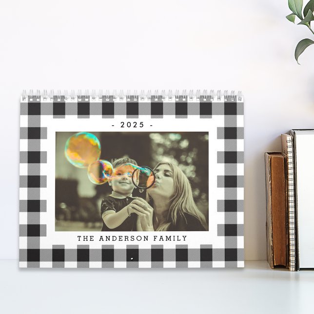 Black and White Buffalo Karo 2025 Foto Kalender (Von Creator hochgeladen)