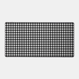 Black and white buffalo patterned desk mat schreibtischunterlage