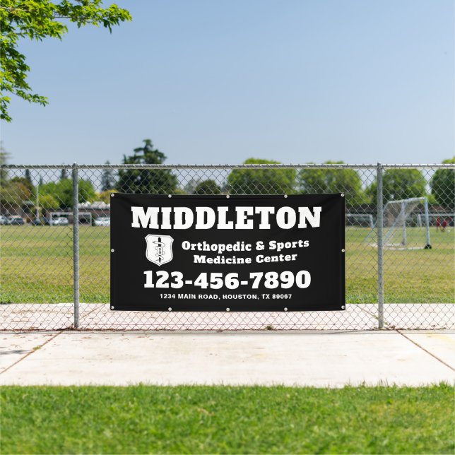 Black and White Business Banner with Logo (Insitu)