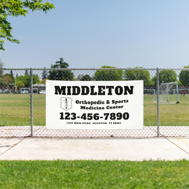 Black and White Business Banner with Logo (Insitu)