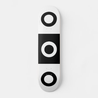 Black and white checker pattern skateboard