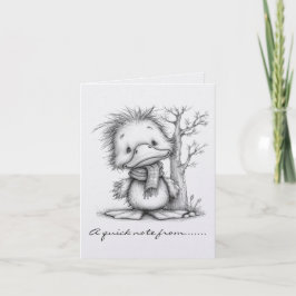 Black and White Christmas Duck