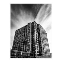 Black and White City Modern Architecture Wall Art