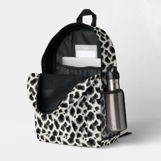 Black and White Cow Print Pattern Bedruckter Rucksack