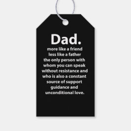 Black and White Dad Daddy Quote Geschenkanhänger