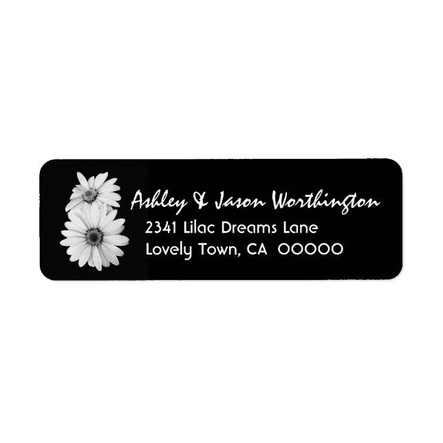 Black and White Daisies Wedding Y301 (Vorne)