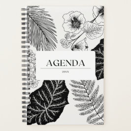 Black and White Desing Planner Planer