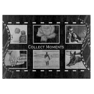 Black and White Film Reel Custom Photo Schneidebrett
