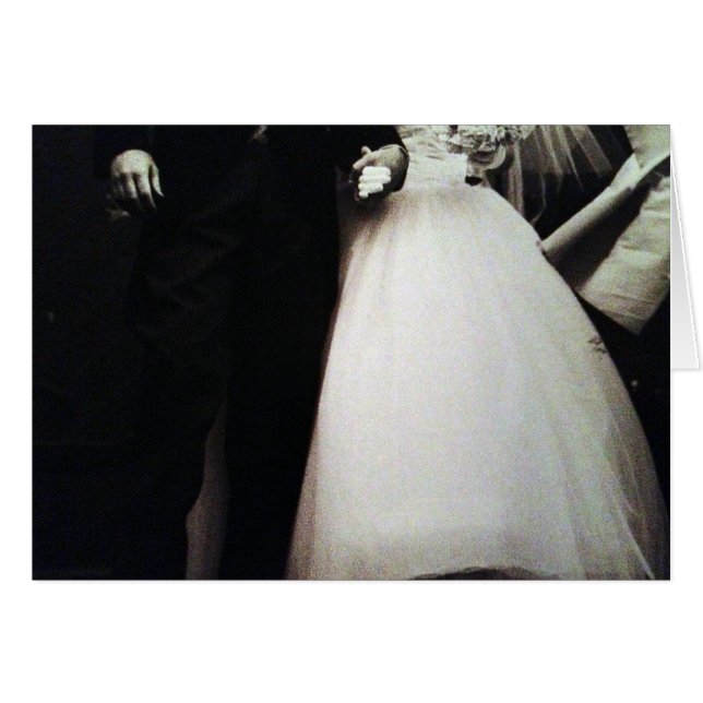 BLACK AND WHITE FOTO OF BRIDE/GROOM FOR WEDDING (Vorderseite (Horizontal))