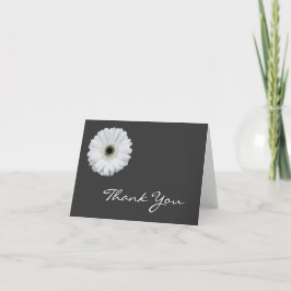 Black and White Gerbera Daisy Vielen Dank Dankeskarte