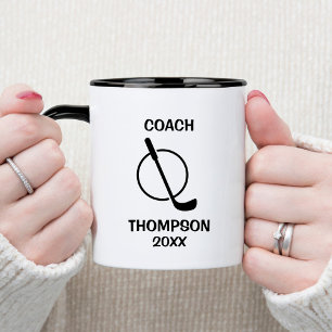 Black and White Golf Coach Tasse