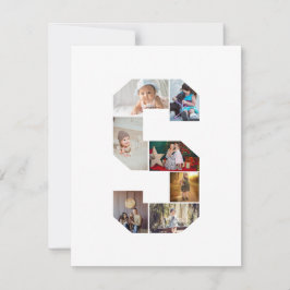 Black and White Letter S Photo Collage Ankündigung