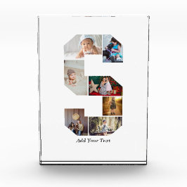 Black and White Letter S Photo Collage Fotoblock