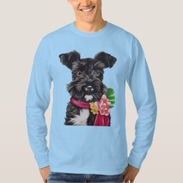 Black and White Mini Schnauzer T-Shirt
