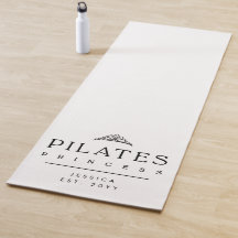 Black and White Minimalist Custom Pilates Princess
