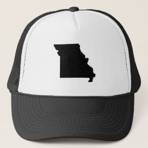 Black and White Missouri Truckerkappe