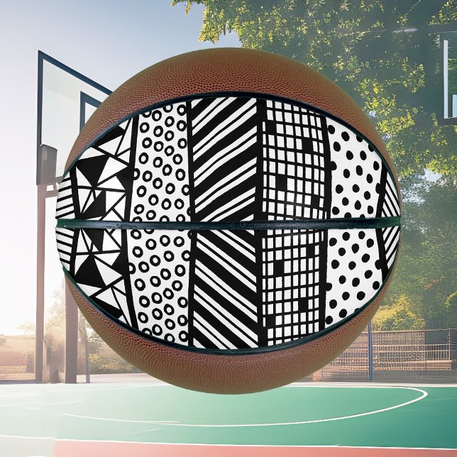 Black and white - modern pattern basketball (Von Creator hochgeladen)