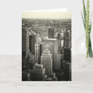 Black and White New York City Skyline Karte