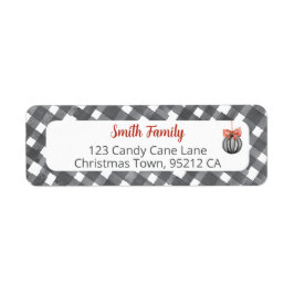 Black and White Noël Adress