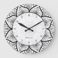 Black And White Ornate Mandala Lace Design