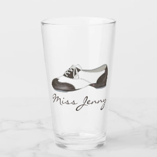 Black and White Oxford Stich Dance Shoe Teacher Glas