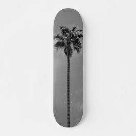 Black and White Palm Tree Skateboard