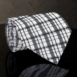 Black and White Plaid Custom Necktie Krawatte<br><div class="desc">A timeless and versatile accessory, this custom necktie features a classic black and white pattern. Perfect for adding a touch of sophistication to any outfit, whether it's for a formal event, a business meeting, or simply to elevate your everyday look. The crisp stripes create a stylish and refined appearance, making...</div>