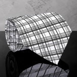 Black and White Plaid Custom Necktie Krawatte<br><div class="desc">A timeless and versatile accessory, this custom necktie features a classic black and white pattern. Perfect for adding a touch of sophistication to any outfit, whether it's for a formal event, a business meeting, or simply to elevate your everyday look. The crisp stripes create a stylish and refined appearance, making...</div>