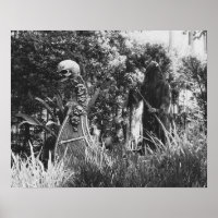 Black and White Poster Charon Ferryman durch Styx