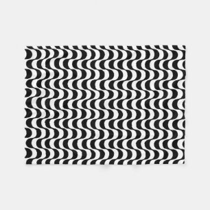 Black and White R.J. Waves Fleecedecke