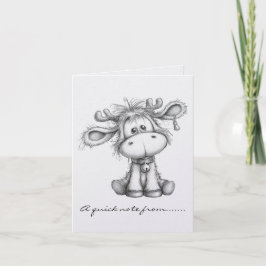 Black and White Reindeer