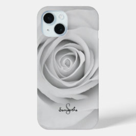 Black and White Rose flower Phone case