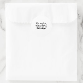 Black And White Text Grandpa Hero Love Sticker