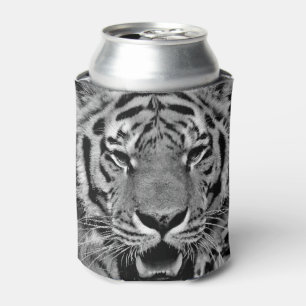 Black and White Tiger Face Dosenkühler