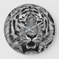 Black and White Tiger Face