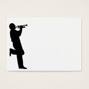 Black and White Trumpet Jazz Musician