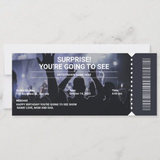 Black and White Überraschungskonzert Ticket Gesche Einladung