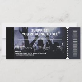 Black and White Überraschungskonzert Ticket Gesche Einladung