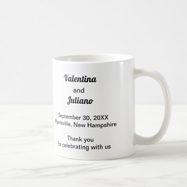 Black and White Wedding Mug (Droite)