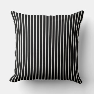black and white with black pinstripes  kissen