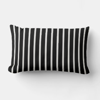 black and white with black pinstripes  lendenkissen