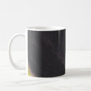 Black and yellow surface kaffeetasse