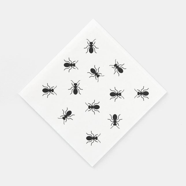 Black Ants Backyard Cookout GRILLEN Funny Picnic Serviette (Ecke)