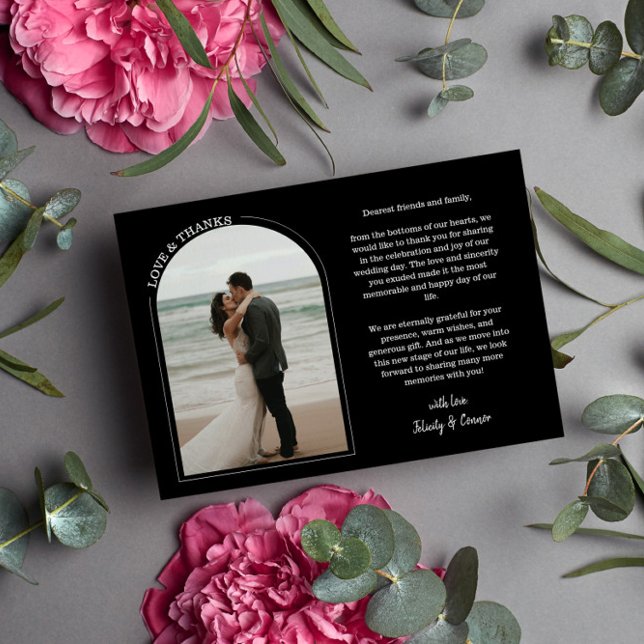 Black Arch Wedding Foto Liebe & Danke (Von Creator hochgeladen)