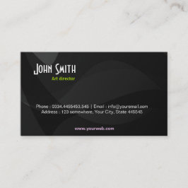 Black Art Business Card Visitenkarte